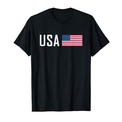 American Flag Cool Patriotic Men Women 4th of July USA Flag T-Shirt