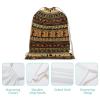 DJUETRUI Drawstring Bags Drawstring Backpack Bohemia Style Traditional African Pattern Sports Gym Bag for Women Men Sports Sackpack view 4