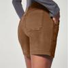 WATOIT Glamgodchic Pants Women's Stretch Comfy Stretch Twill Shorts Regular Fit Hiking Shorts with Pockets (4"" black,M), Medium view 2