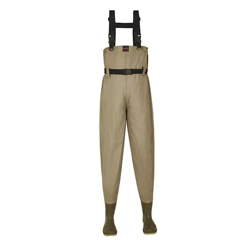 KPHYMOD Chest Waders Neoprene Duck Hunting Hip Waders for Men with Insulated Boot Waterproof Bootfoot Fishing Waders(Brown,10)