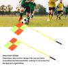 Soccer Field Corner Flags, 4pcs Square Flags, 4pcs 2 Section 1.5m Soccer Poles Soccer Equipment, Corner Flags for Soccer Field, Soccer Poles for Training view 4