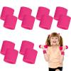Bememo 12 Pcs 2.36 Inch Neon Sport Wristbands for Women Men, Rose Pink view 1