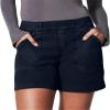 Glamgodchic Pants Women's Stretch Comfy Stretch Twill Shorts Regular Fit Hiking Shorts with Pockets (4" Black,S) view 1