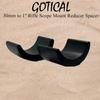 Insert 30 mm scope ring Spacers, Metal Spacer, steel inserts are placed inside the ring halves to taper the scope tube, Converts 30mm Rings to 1", Pos-Align Offset Fit to 30mm diameter scope rings view 2