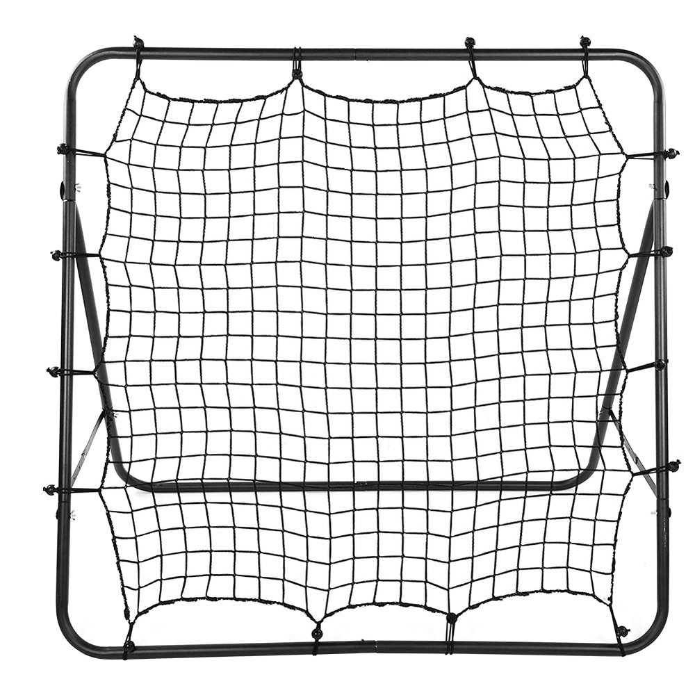 PerGar Football Rebound Target Net, Steel Collapsible Football Rebound Target Net, Adjustable Soccer Bounce Goal Mesh, Shooting Assist Training Equipment