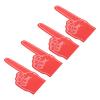 PATIKIL Giant Foam Finger 18 Inch, 4 Pcs Number 1 Foam Hand EVA Foam Finger Cheerleading for Sports Events Baseball Basketball Soccer Games, Red view 1