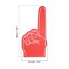 PATIKIL Giant Foam Finger 18 Inch, 4 Pcs Number 1 Foam Hand EVA Foam Finger Cheerleading for Sports Events Baseball Basketball Soccer Games, Red view 2