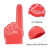 PATIKIL Giant Foam Finger 18 Inch, 4 Pcs Number 1 Foam Hand EVA Foam Finger Cheerleading for Sports Events Baseball Basketball Soccer Games, Red view 4