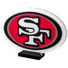 Sporticulture NFL Team San Francisco 49ers LED Infinity Logo Light - 3D Light Effect, Acrylic Display with UL Plug and Stand view 2