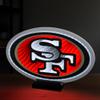 Sporticulture NFL Team San Francisco 49ers LED Infinity Logo Light - 3D Light Effect, Acrylic Display with UL Plug and Stand view 3