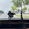 MEDSEF Youxia (Knight-Errant)for Car, Youxia Ornaments Car Dashboard Accessory,3D Printed Youxia Sculpture, Micro Landscape,Office Home Decor (B) view 3
