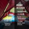 Coleman Skylodge Instant Tent with Rainfly, 4/6/8 Person Family Tent Sets Up in a Minute, Includes Pre-Attached Poles & Carry Bag view 3