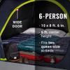 Coleman 4/6/8/10 Person Skydome Dark Room Tent with Rainfly, 5 Minute Setup, Blocks 90% of Sunlight, 20% More Headroom Than Traditional Tents view 4