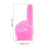 PATIKIL Giant Foam Finger 18 Inch, 4 Pcs Number 1 Foam Hand EVA Foam Finger Cheerleading for Sports Events Baseball Basketball Soccer Games, Rose Red view 2