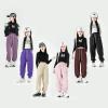 MINI PANDA Girl's Lightweight Drawstring Sweatpants Jogger Pants with Pockets,360 Grams of Soft 100% Cotton Jogging Pants,Medium Thickness Brown view 2