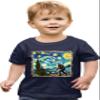 2T Navy Toddler The Lost Original - Bigfoot Starry Night Van Gogh Toddler T-Shirt view 1