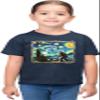 2T Navy Toddler The Lost Original - Bigfoot Starry Night Van Gogh Toddler T-Shirt view 2