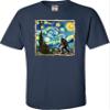 2T Navy Toddler The Lost Original - Bigfoot Starry Night Van Gogh Toddler T-Shirt view 4