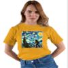 5X-Large Gold Mens The Lost Original - Bigfoot Starry Night Van Gogh T-Shirt view 3