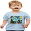 4T Light Blue Toddler The Lost Original - Bigfoot Starry Night Van Gogh Toddler T-Shirt view 1