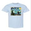 4T Light Blue Toddler The Lost Original - Bigfoot Starry Night Van Gogh Toddler T-Shirt view 4