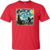 5T Red Toddler The Lost Original - Bigfoot Starry Night Van Gogh Toddler T-Shirt view 4
