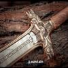 Mettleive | Conan The Barbarian Father Sword Full Tang Conan Real Atlantean Barbarian Destroyer Conquering Double Edge Two Sided Cold Steel Sword (ConanXBrass) view 2