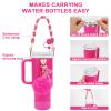 3tyto Stanley Cup Accessories Set Including 1 Pcs Water Bottle Handle Strap, 1 Pcs Siliocne Stanley Cup Boot, 1 Pcs Siliocne Straw Cover, 2 Pcs Stanley Charms for Stanley Cup 40oz & 30oz Tumbler view 3