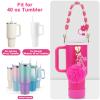 3tyto Stanley Cup Accessories Set Including 1 Pcs Water Bottle Handle Strap, 1 Pcs Siliocne Stanley Cup Boot, 1 Pcs Siliocne Straw Cover, 2 Pcs Stanley Charms for Stanley Cup 40oz & 30oz Tumbler view 4