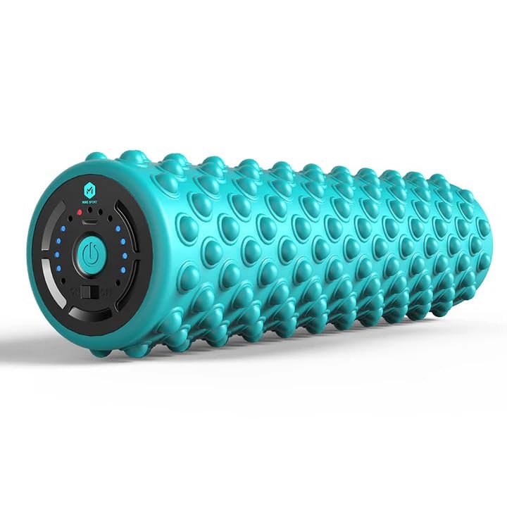Aria Deojay Soft Foam Rollers for Physical Therapy - Collapsible Foam Roller for Back - Compact Muscle Roller for Muscles Deep Tissue - Electric Yoga Roller Foam - 30cm 8cm