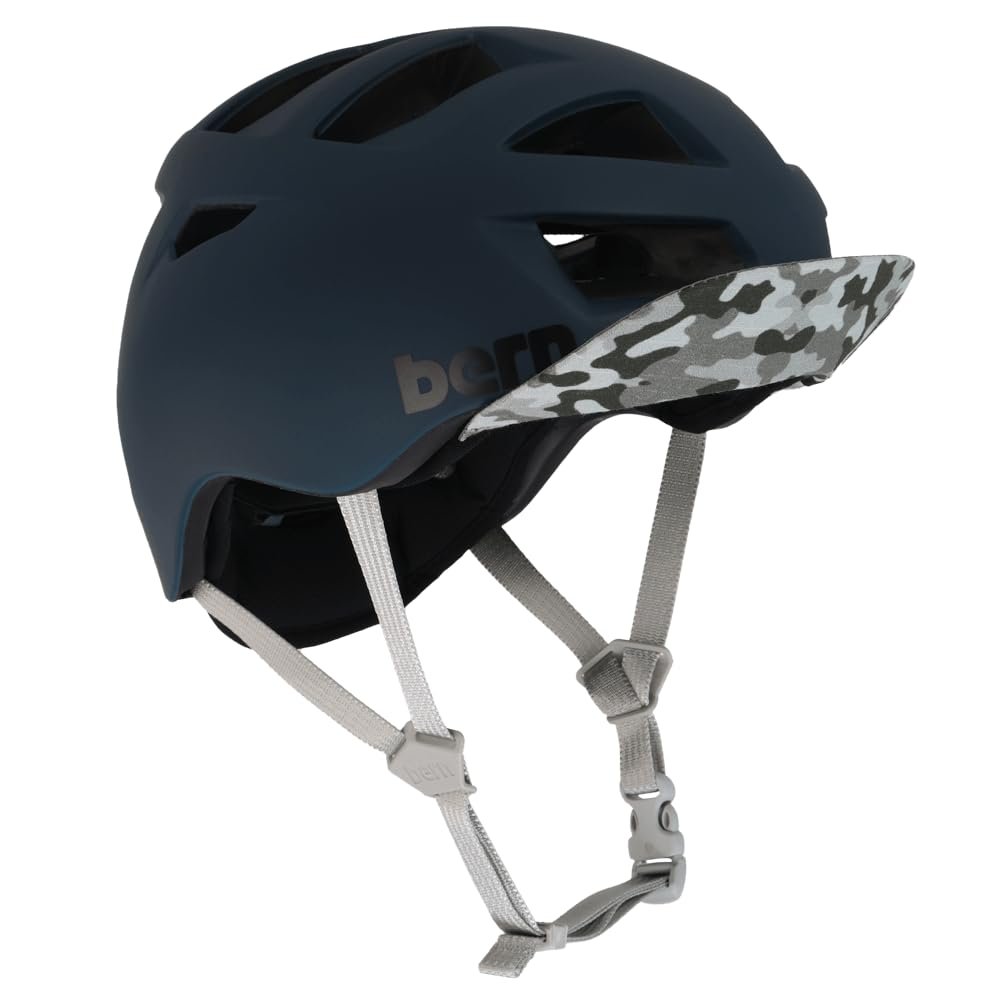 Bern Allston Adult Bike Helmet - Low Profile Comfortable Ventilated Urban Commuter Urban Cycling Helmet for Bicycle, Safety Certified for Men & Women, Matte Muted Teal, Medium