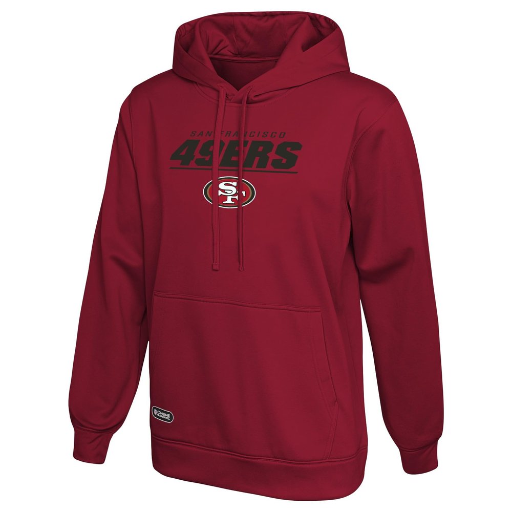 Outerstuff NFL Men's Stated Pullover Fleece Hoodie, San Francisco 49ers, XX-Large Team Color