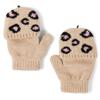 The Children's Place,Girls,Winter Hat and Mittens Cold Weather Set,Latte Leopard Set,8 Years,12 Years view 2