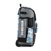 Boombah Rolling Superpack Baseball/Softball Gear Bag - BRSP2CMC23 Digital Camo Gray/Columbia Blue - Telescopic Handle - Holds 4 Bats - Wheeled Version view 3