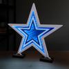 Sporticulture NFL Team Dallas Cowboys LED Infinity Logo Light - 3D Light Effect, Acrylic Display with UL Plug and Stand view 3