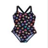 Gottex Girls Kids Toddler and Little Hearts Rainbow Print Colorful One Piece Swimsuit view 1
