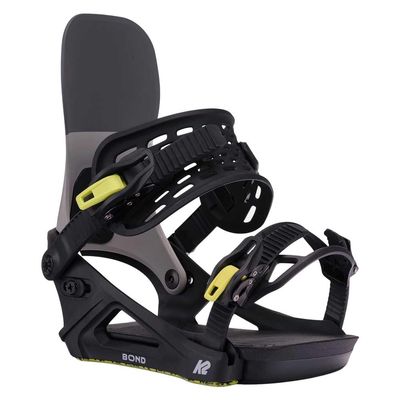 K2 Bond Mens Snowboard Bindings, Grey, M