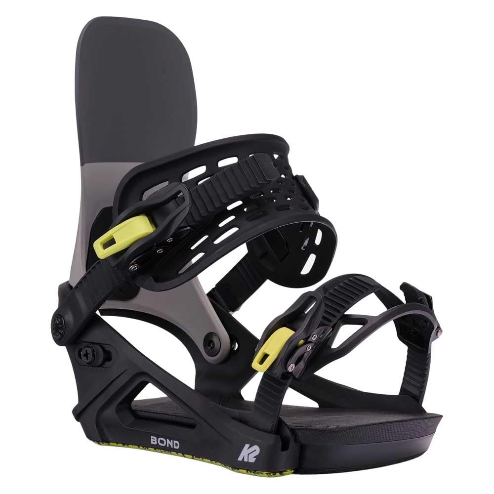 K2 Bond Mens Snowboard Bindings, Grey, M