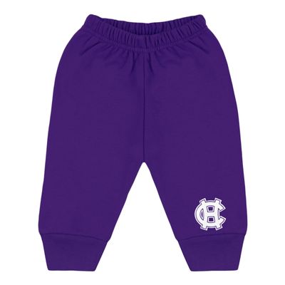 College Baby NCAA Officially Licensed Toddler Jogger Sweatpants, Holy Cross Logo, Purple, 2T