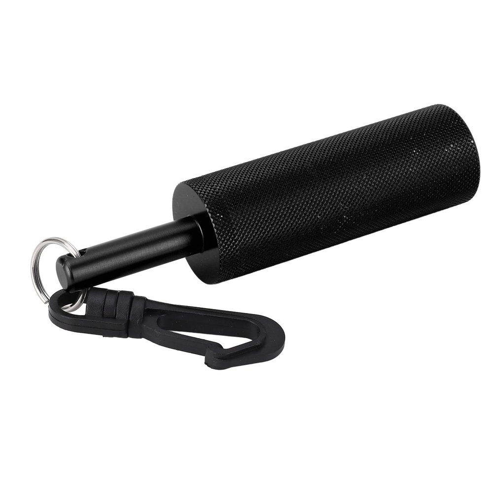 Pongnas Underwater Stick, Strong Structure, Portable Aluminum Alloy, 360 Rotating Hook, Bell, Diving Stick for Diving (Black)