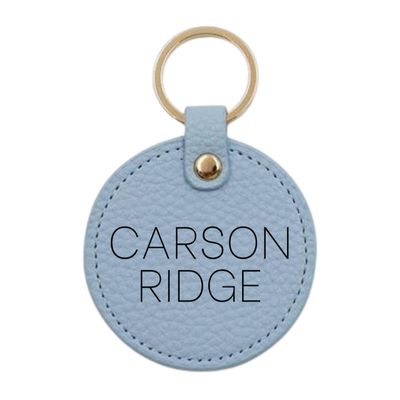 Personalized Tags, Diaper Bag Keychain, Booksack Tag, Backpack Label, Leather Keychain, Personalized Name for Bags, Luggage Tag, Engraved (Light Blue, Both Names Print)