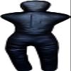 Minahil Sports Wrestling Jiu Jitsu MMA Grappling Dummy Punching Bag Karate Judo Martial Arts Training Throwing Boxing Practice Unfilled 6ft (Black, 6 Ft) view 4