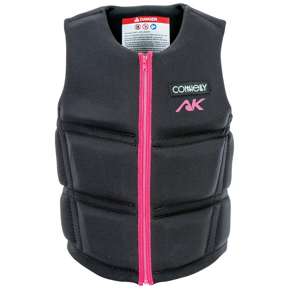 Connelly Women's AK Neoprene NCGA Impact Vest, Black/Pink (Large)
