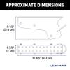 Lewmar Pontoon Bow Roller for use with fluke or plow Style Anchors, 316 Stainless Steel Construction, Durable Delrin Rollers, underdeck Mount, use with Venta Pontoon Anchor Winch - 2020209575 view 3