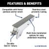 Lewmar Pontoon Bow Roller for use with fluke or plow Style Anchors, 316 Stainless Steel Construction, Durable Delrin Rollers, underdeck Mount, use with Venta Pontoon Anchor Winch - 2020209575 view 4