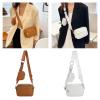 Raisbdsuiuy Crossbody Bag Solid Color Fashion Shoulder Bag Large Capacity Versatile Messenger Bag with Small Purse for Girl view 2