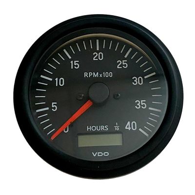 VDO 333-93500 Cockpit International Gen II 4K RPM Tachometer with Hourmeter