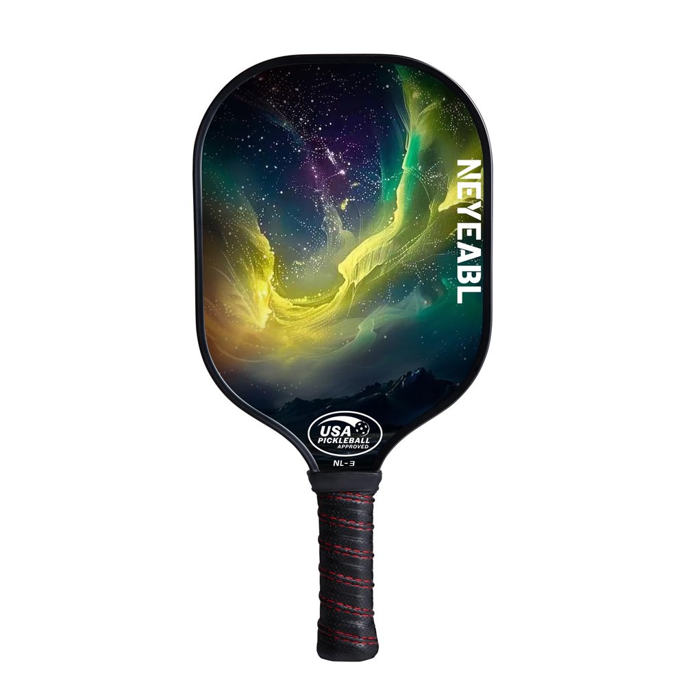 NEYEABL NL-3 T700 Carbon Fiber Pickleball Paddle USAPA Approved Ultra-Light 8.04oz with Honeycomb Core & Premium Grip Indoor/Outdoor Play (Ages 16-80)