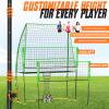 TUBAGOU (8 X 11 FT) Volleyball Training Equipment Net Volleyball Spike Trainer for Indoor and Outdoor Volleyball Practice Net Station, Perfect for Team or Solo Training, Home Volleyball Net view 2