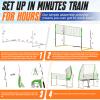 TUBAGOU (8 X 11 FT) Volleyball Training Equipment Net Volleyball Spike Trainer for Indoor and Outdoor Volleyball Practice Net Station, Perfect for Team or Solo Training, Home Volleyball Net view 4